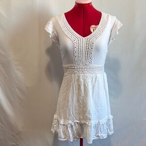 Japna White Midi Dress